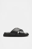 Crossover Footbed Slide  Black  hi-res