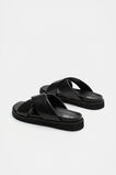 Crossover Footbed Slide  Black  hi-res