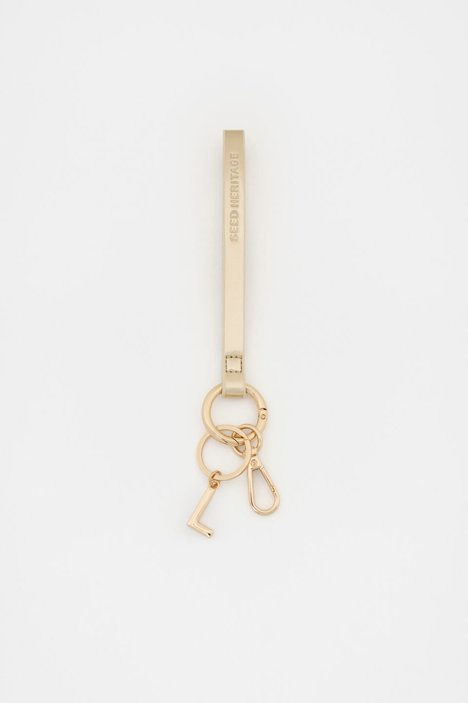 Pale Gold Wrist Letter Strap  L