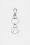 Silver Initials Keyring  O  hi-res