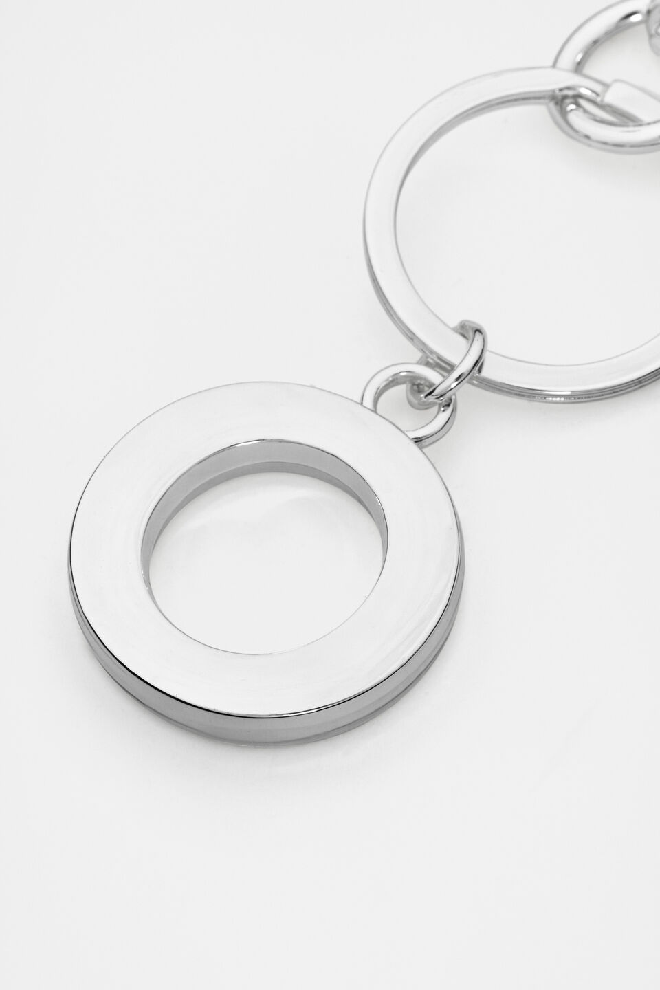 Silver Initials Keyring  O