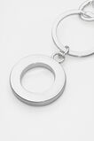Silver Initials Keyring  O  hi-res