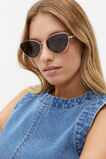 Juliet Cat Eye Frameless Sunglasses  Gold  hi-res