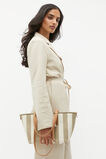Stripe Mid Fabric Tote  Rosemary Stripe  hi-res