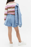 Denim Pleat Short  Clean Blue Wash  hi-res