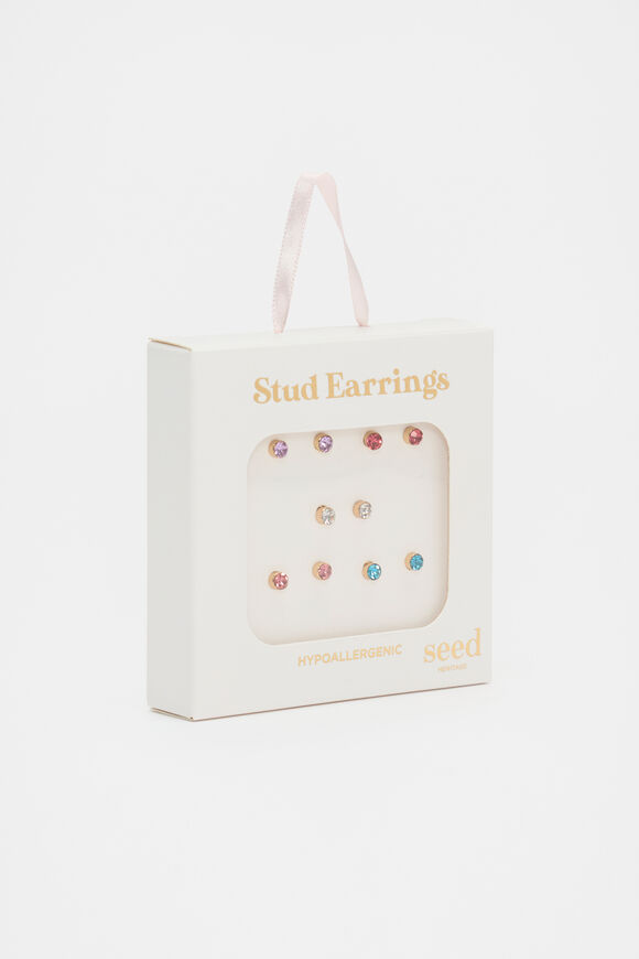 Hypoallergenic Studs  Multi  hi-res