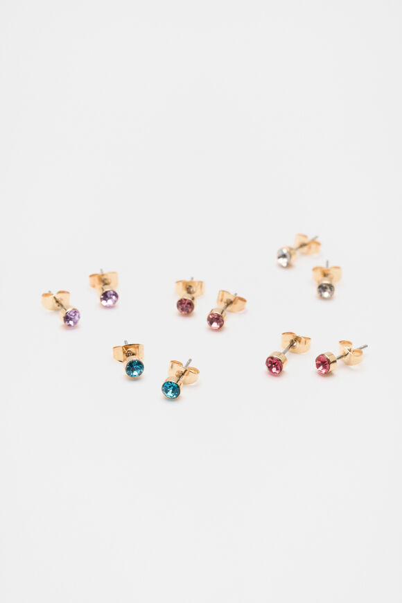 Hypoallergenic Studs  Multi  hi-res
