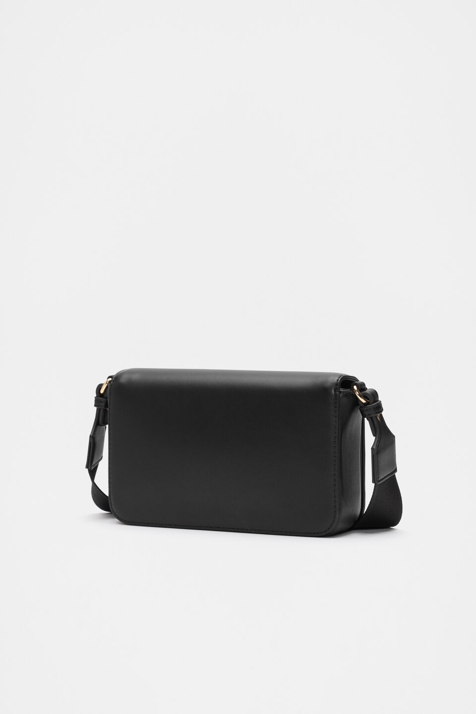 Logo Trim Crossbody Bag  Black