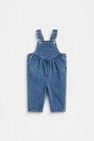 Heart Denim Overall  Mid Blue Wash  hi-res