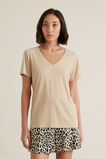 V Neck Rib Tee    hi-res