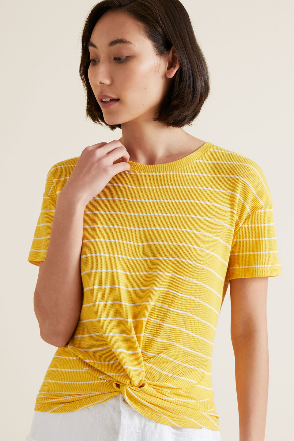 Twist Front Tee  