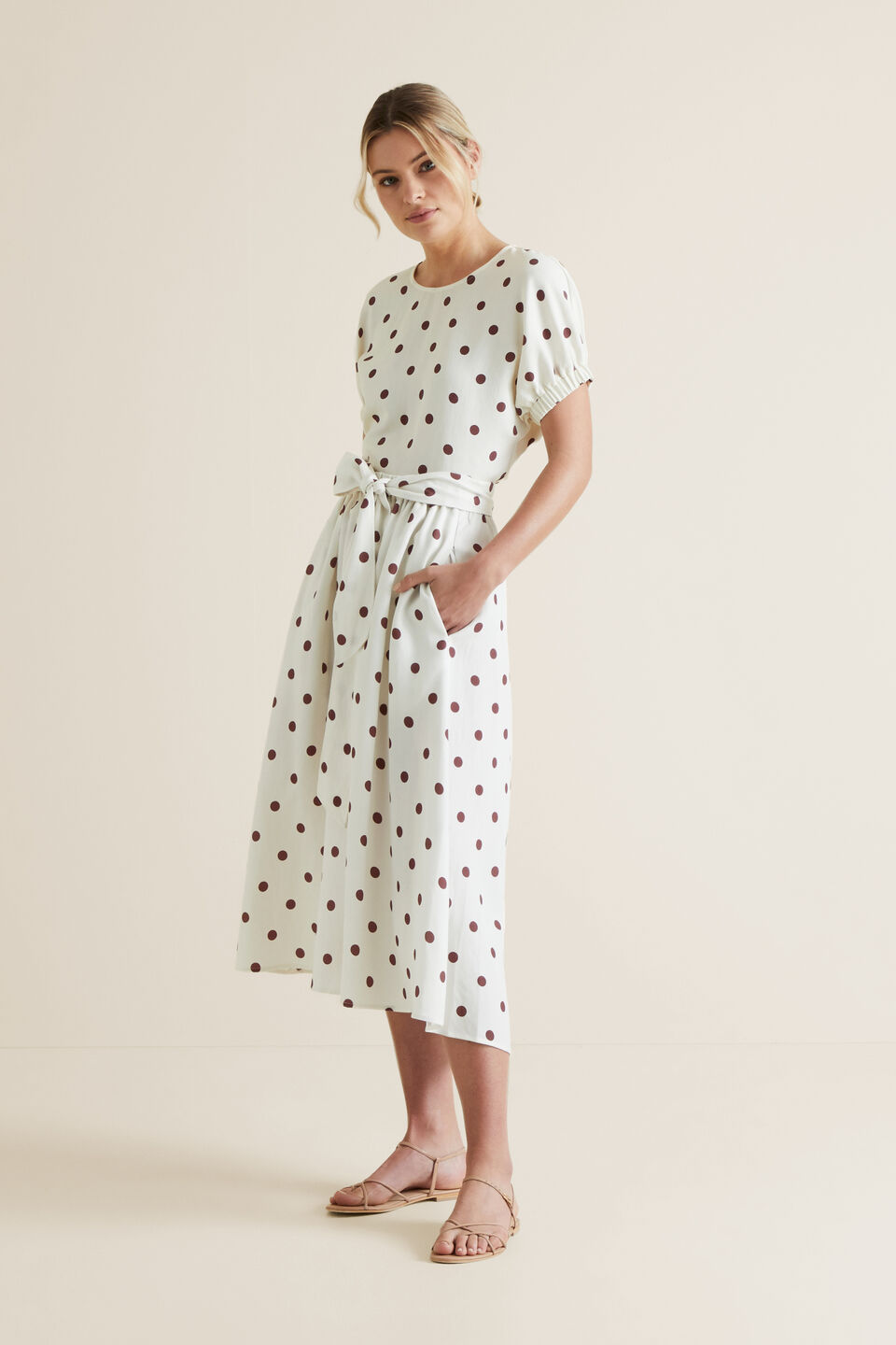 Hi-Lo Spot Skirt  