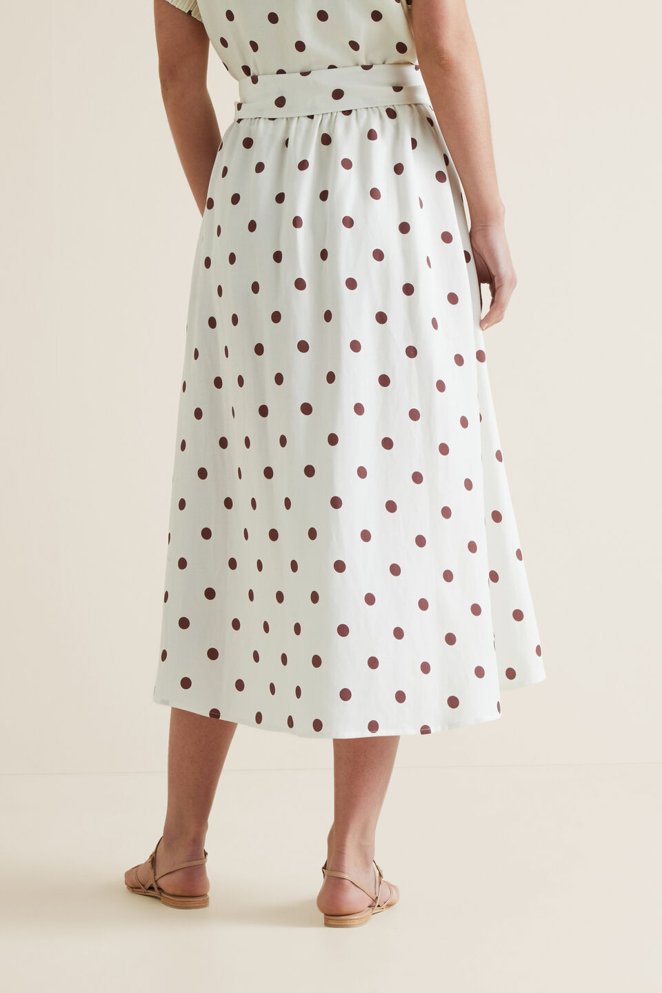 Hi-Lo Spot Skirt  