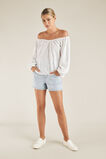 Belted Denim Yoke Short    hi-res