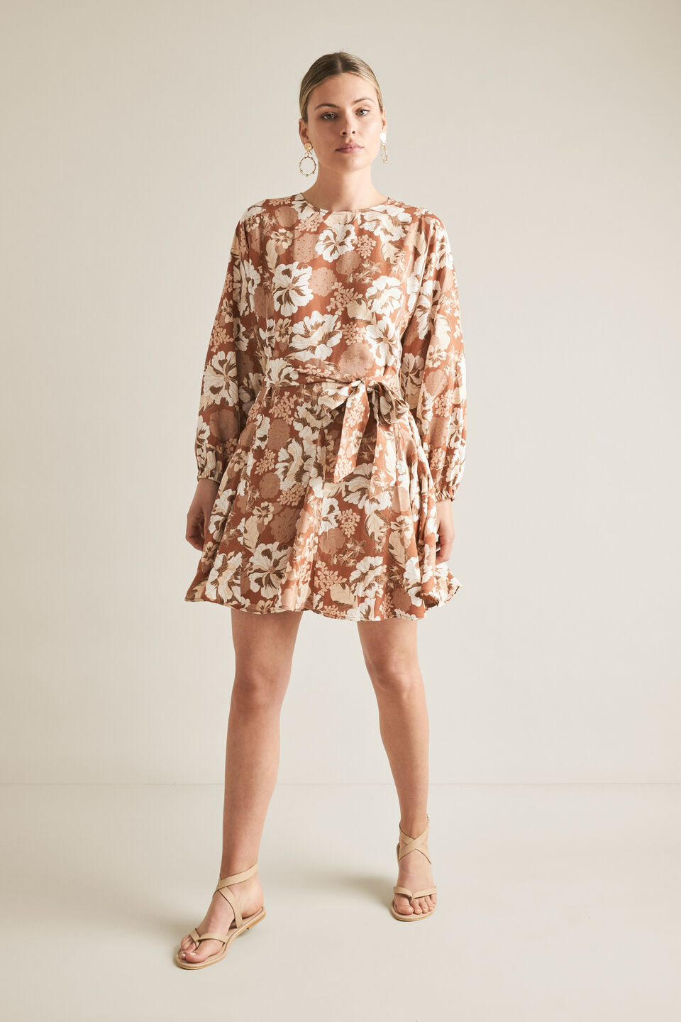 Godet Pleat Dress  