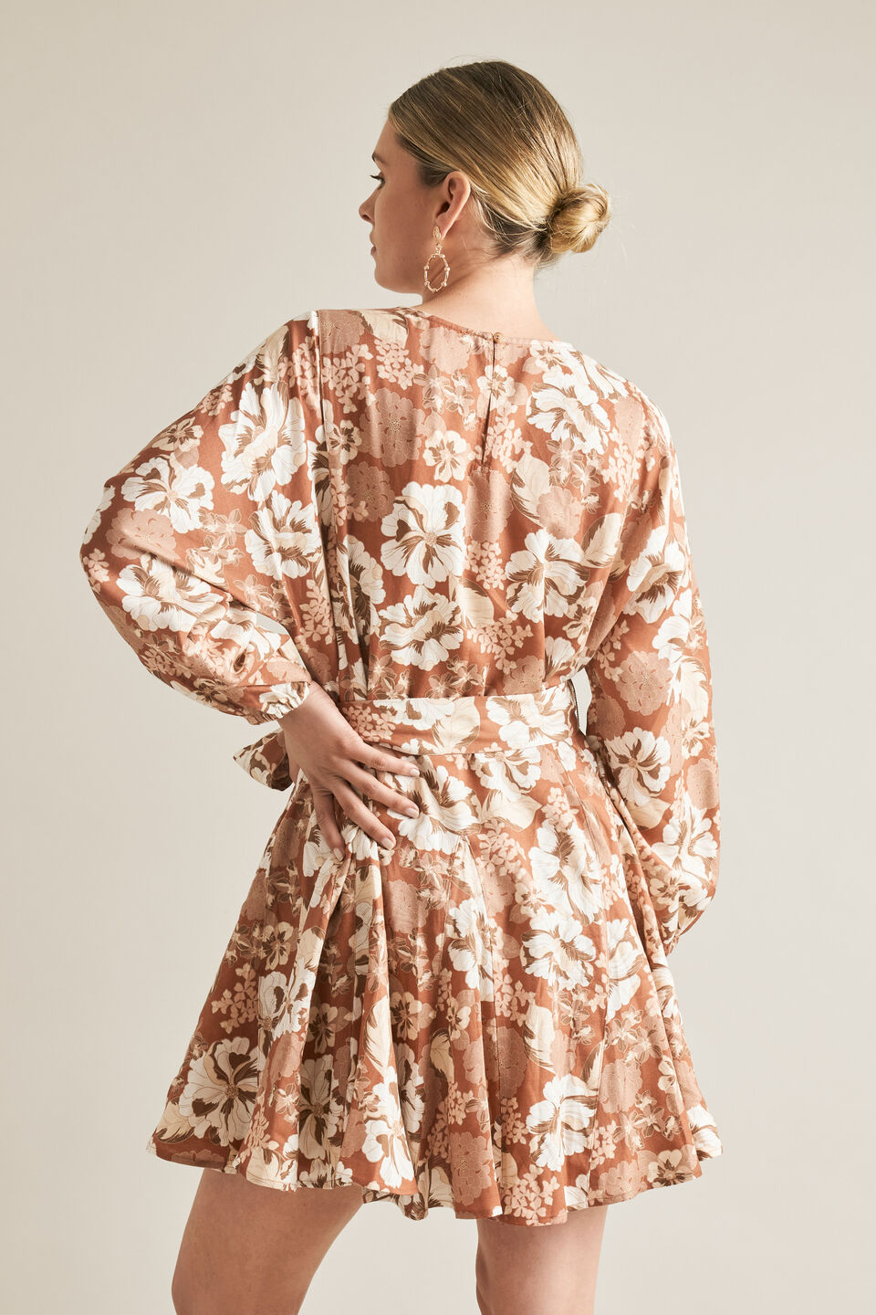 Godet Pleat Dress  
