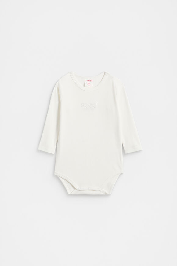 Core Rib Logo Bodysuit  Canvas  hi-res