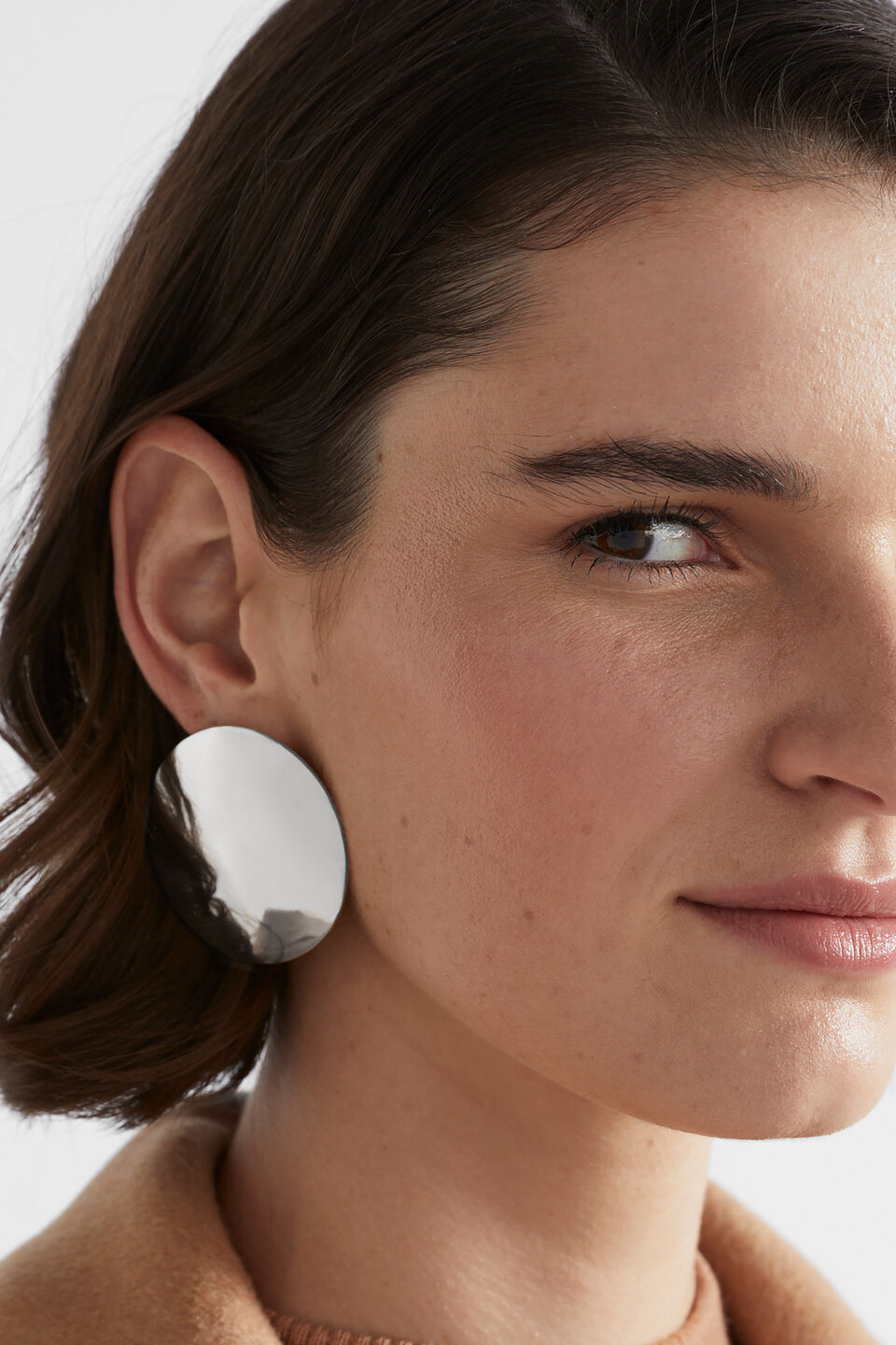 Oversized Dome Stud  Silver