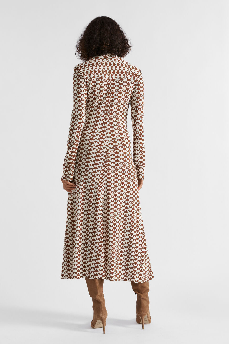 Geo Swirl Midi Dress  Spice Geo