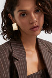 Rectangle Stud Earring  Gold  hi-res