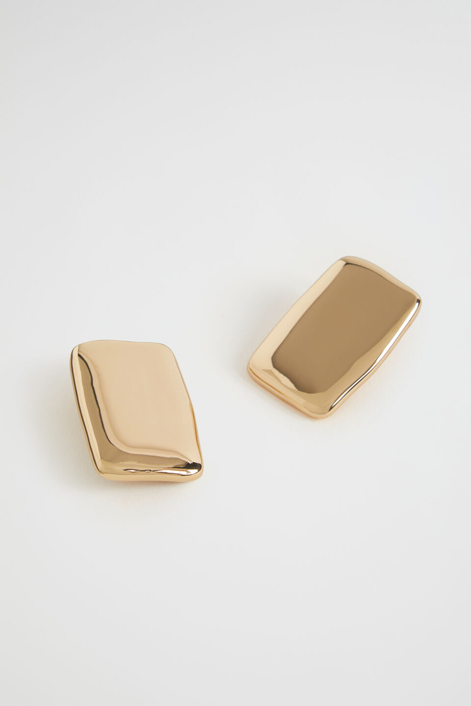 Rectangle Stud Earring  Gold