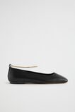 Michaela Chain Ballet Flat  Black  hi-res