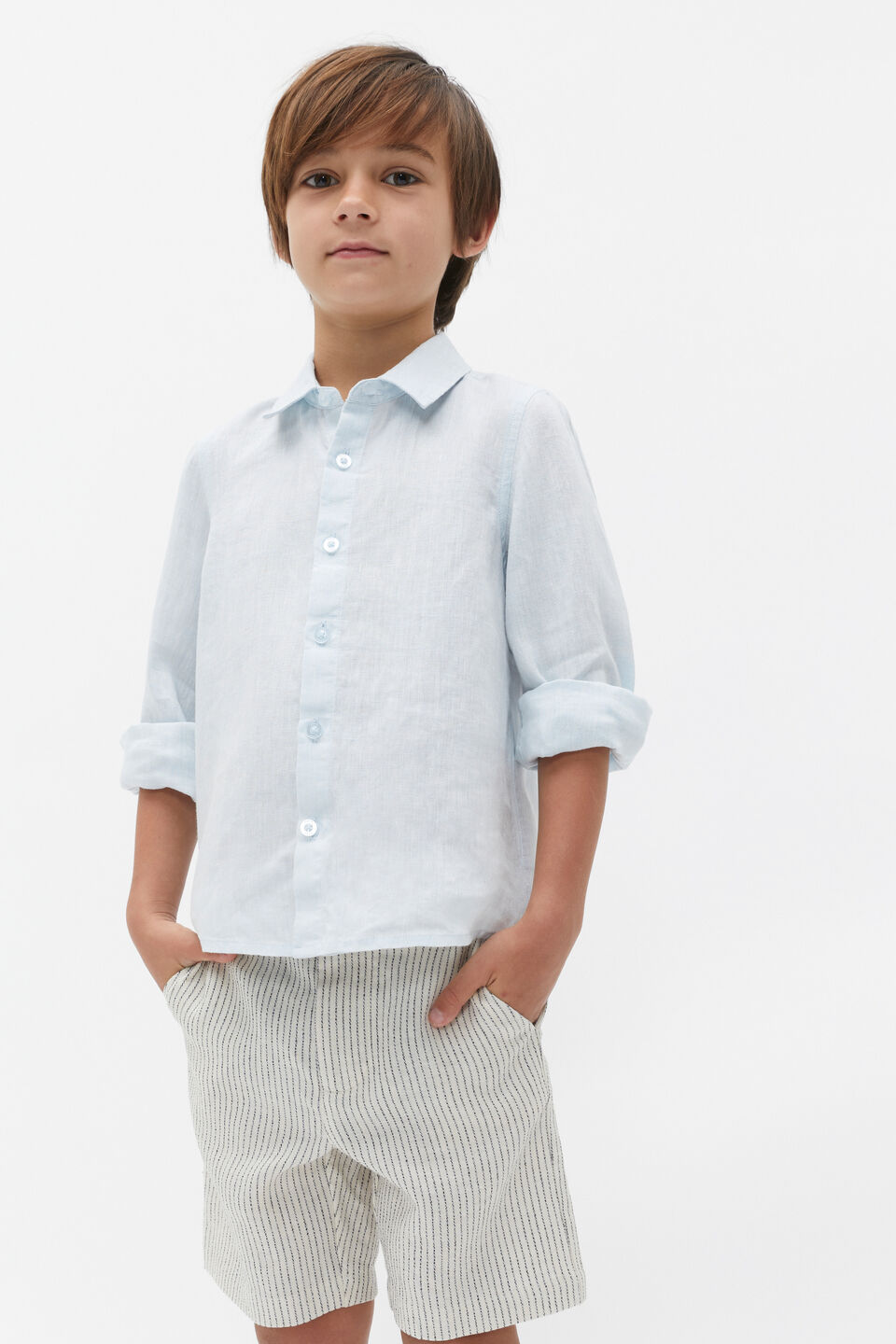 Linen Shirt  Ice Blue
