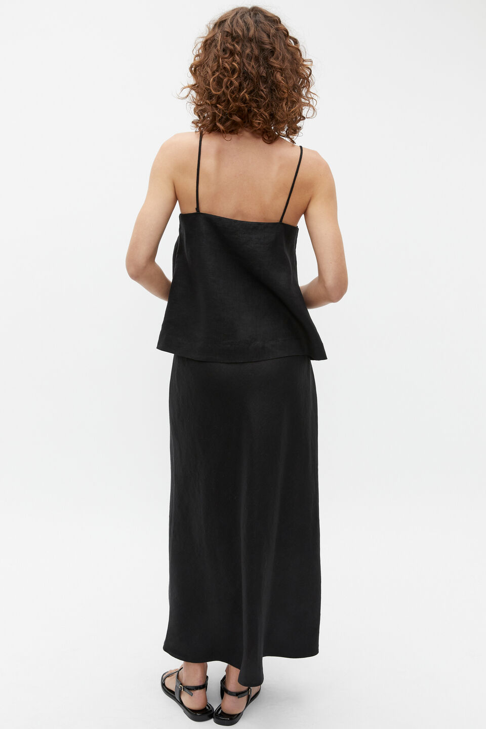 Core Linen Camisole  Black