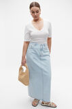 V Neck Half Sleeve Tee  Cloud Cream  hi-res