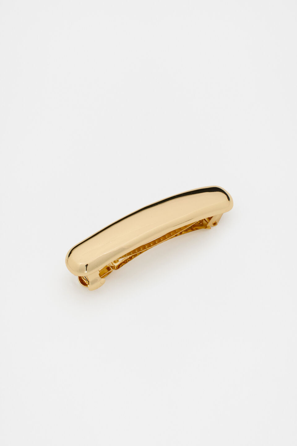 Long Curved Barrette  Gold