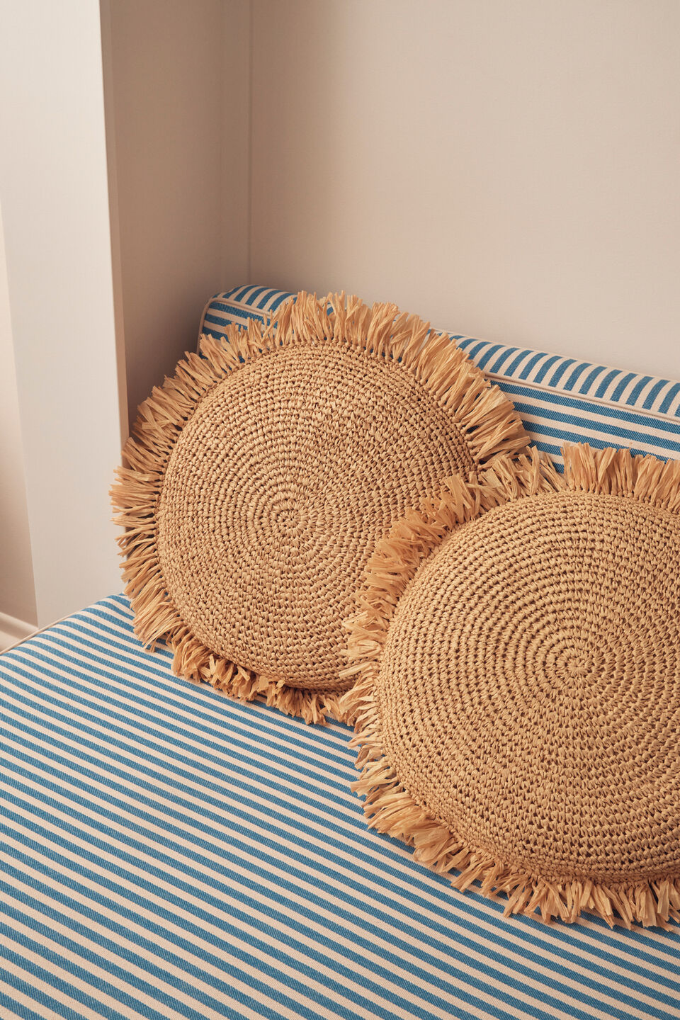 Lucia Woven Cushion  Natural