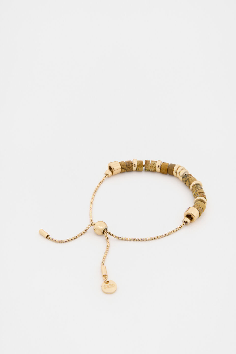 Stone Bead Toggle Bracelet  Multi