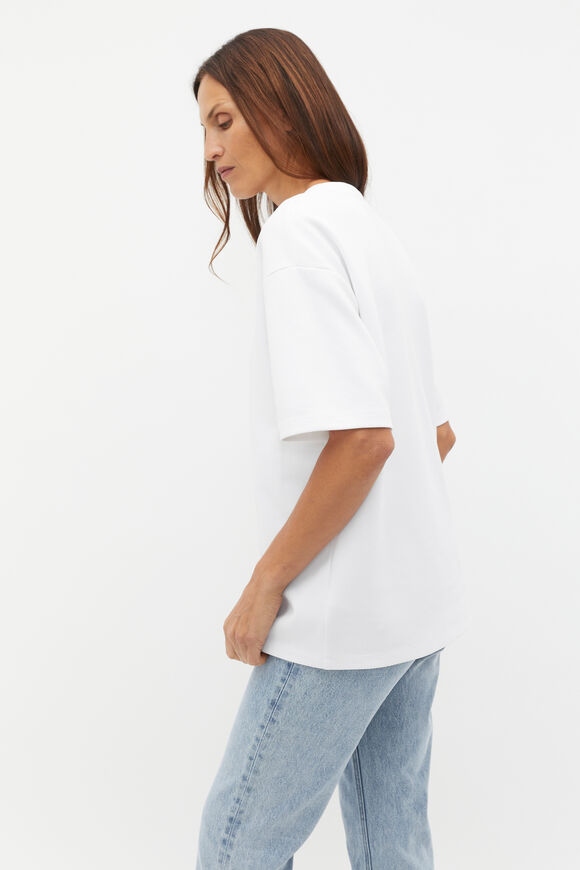 Oversized Boyfriend Tee  Whisper White  hi-res