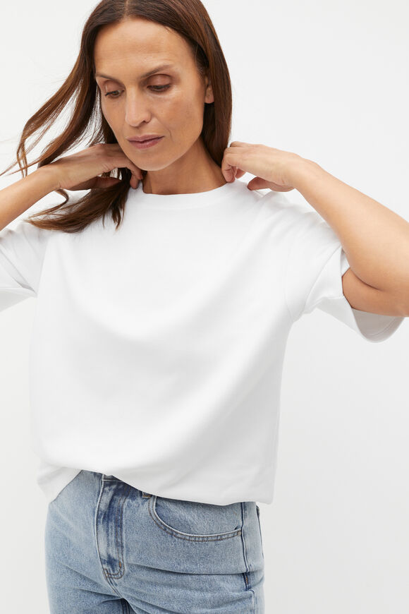 Oversized Boyfriend Tee  Whisper White  hi-res