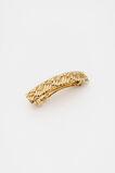 Woven Barrette  Gold  hi-res