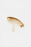 Woven Barrette  Gold  hi-res