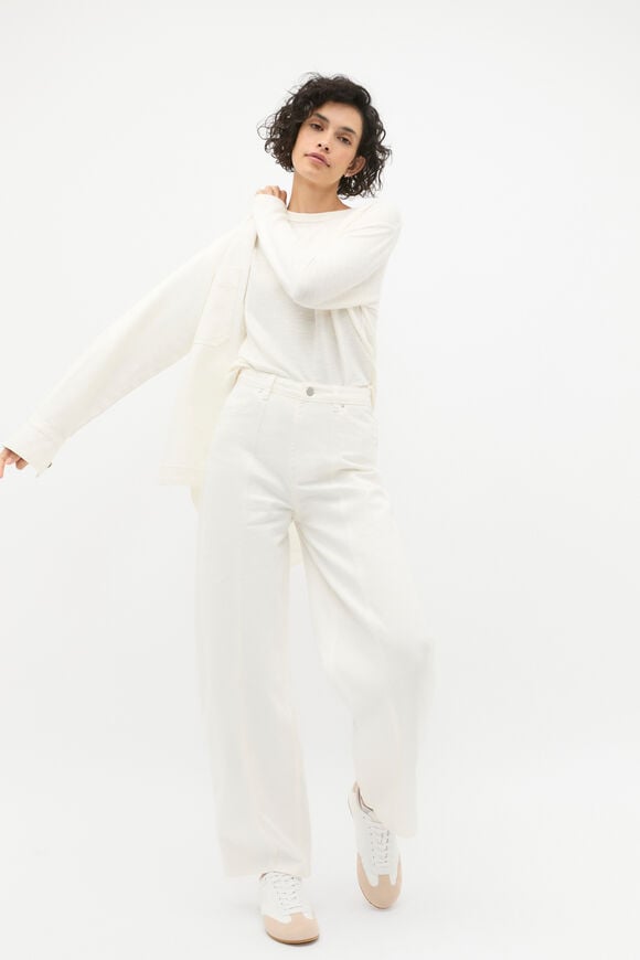 Supersoft Long Sleeve Top  Cloud Cream  hi-res