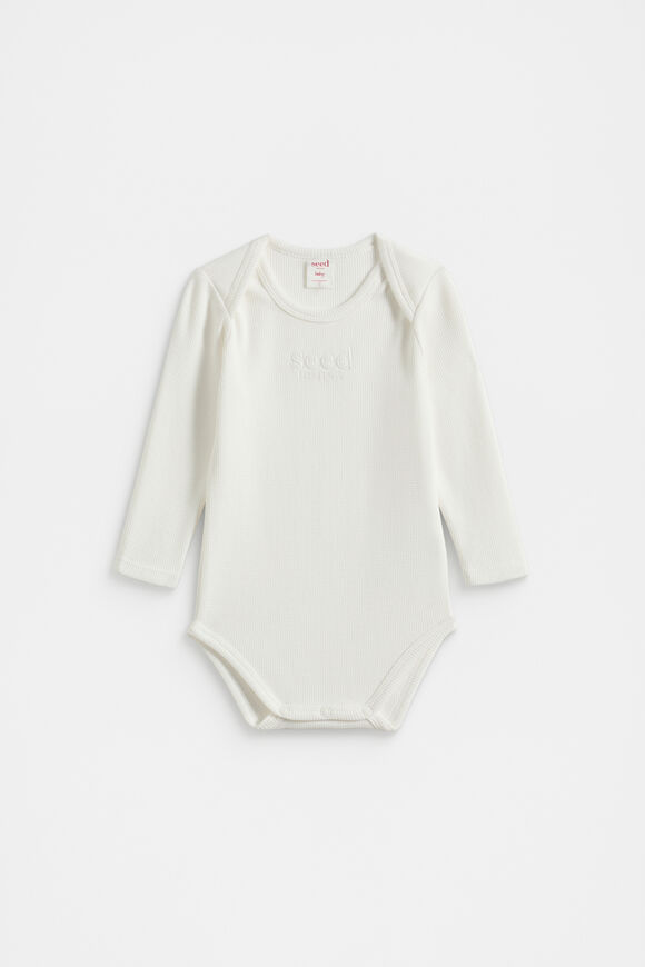 Logo Waffle Bodysuit  Canvas  hi-res