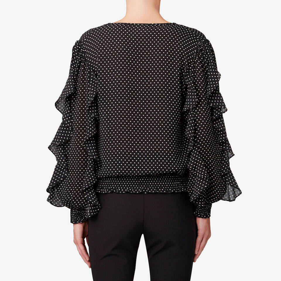 Textured Wrap Top  