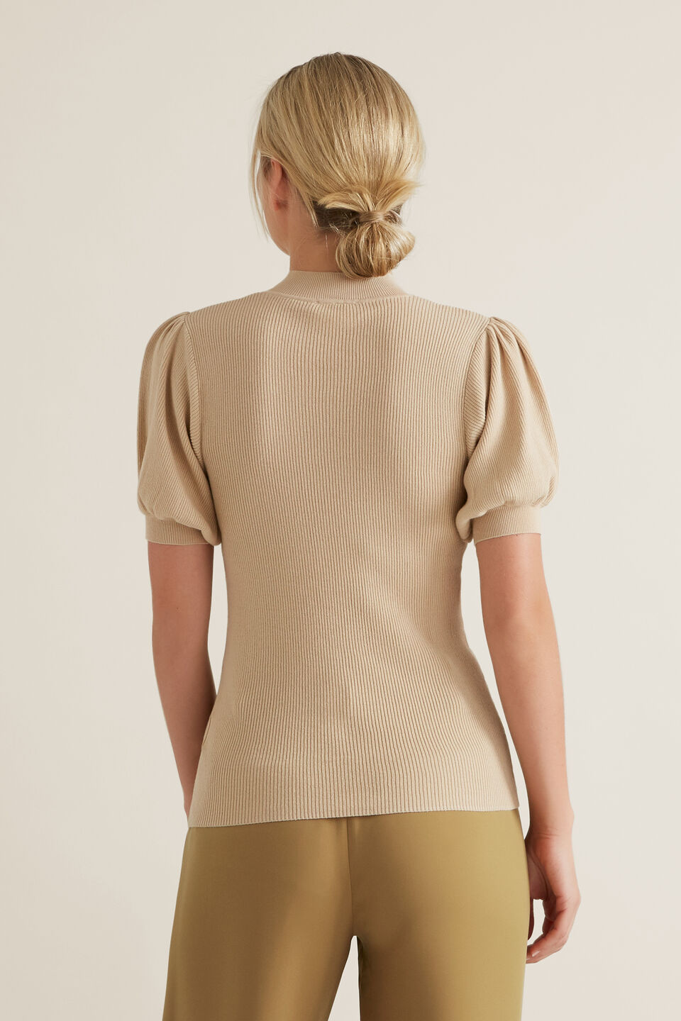 Puff Sleeve Knit  