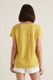 Linen Scoop Neck Tee    hi-res