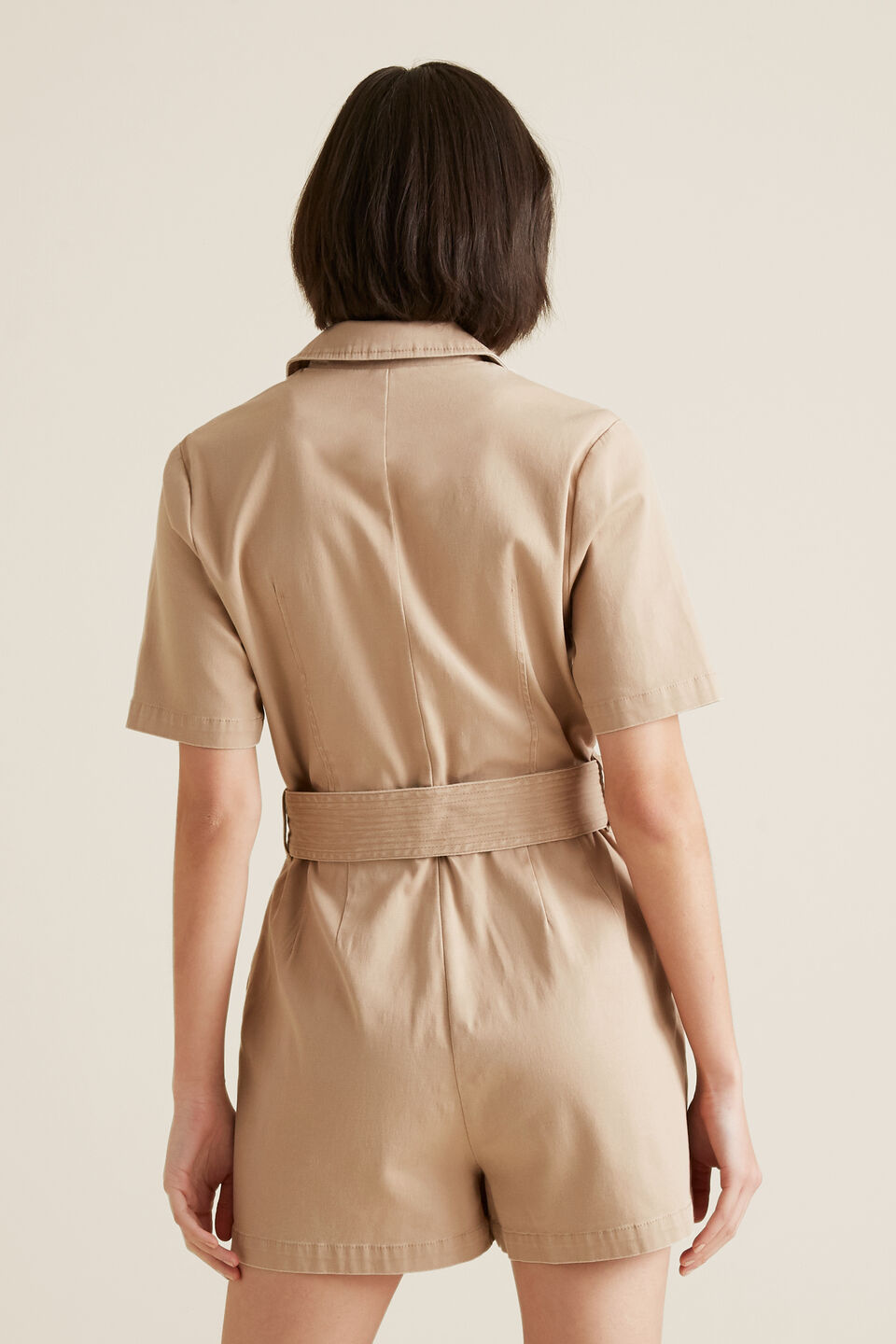 Utility Belted Playsuit  