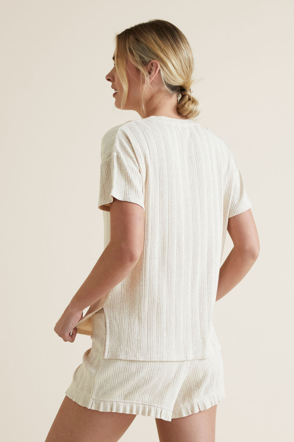 Sleep Rib T-Shirt Set  