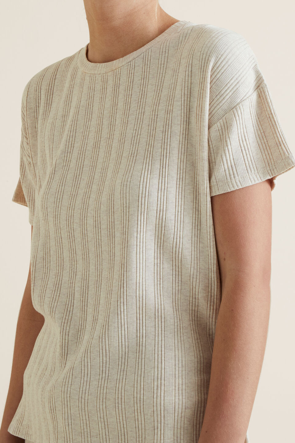 Sleep Rib T-Shirt Set  