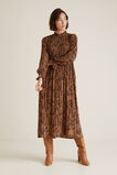 Pleated Animal Dress    hi-res