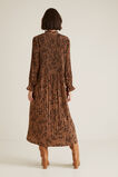 Pleated Animal Dress    hi-res