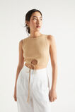 Keyhole Tie Tank  Light Chestnut  hi-res