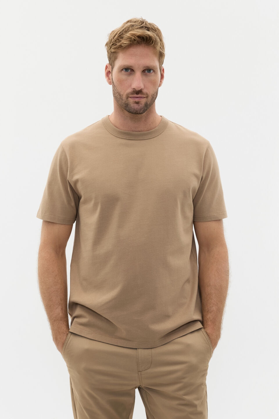 Crew Tee  Biscotti