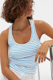 Australian Cotton Rib Tank  Amalfi Stripe  hi-res