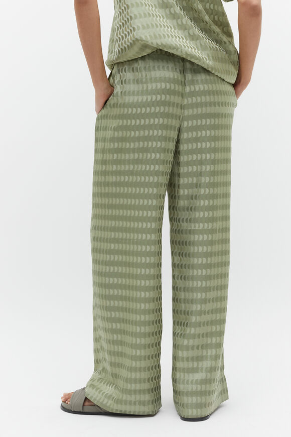 Jacquard Elasticated Pant  Pale Olive  hi-res